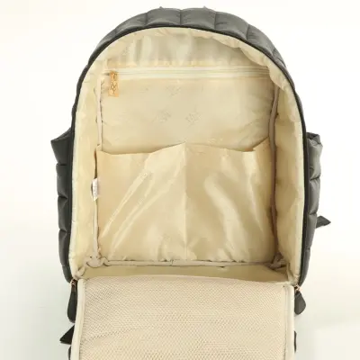 M&Y Collection Puff Deri Bebek Bakım Sırt Çantası Siyah / Black - 4