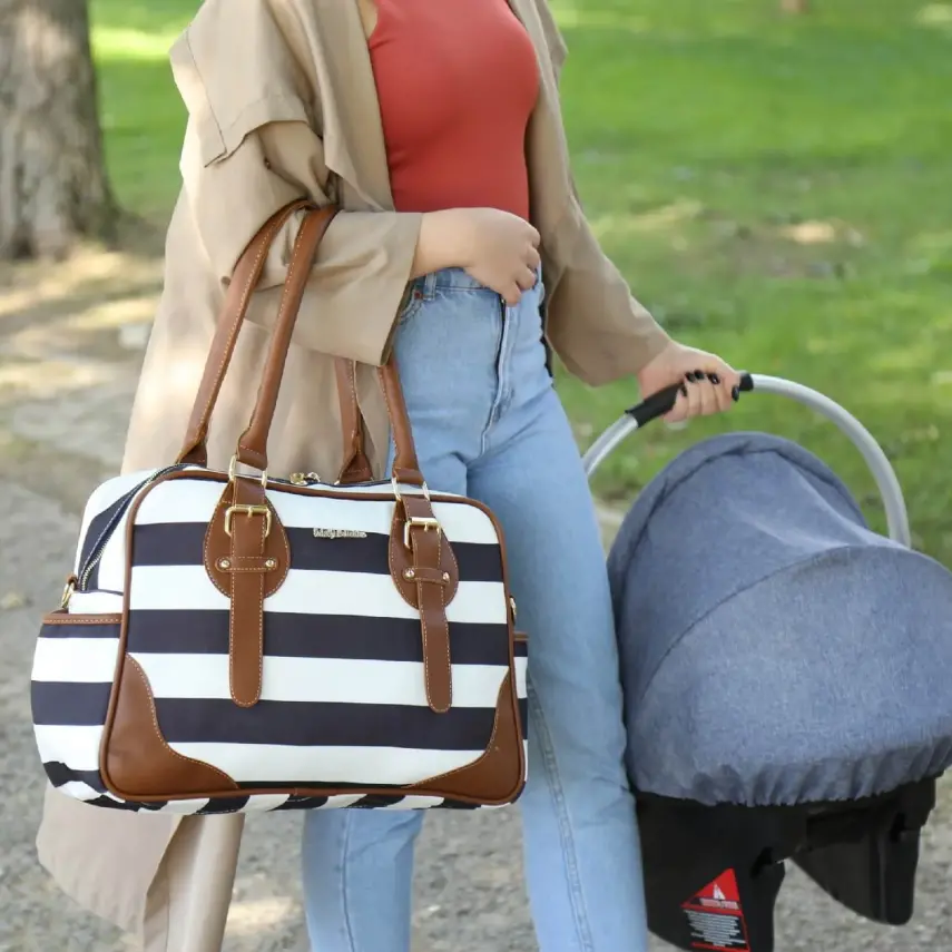 M&Y Collection Zebra Anne Bebek Bakım Çantası Siyah - 3