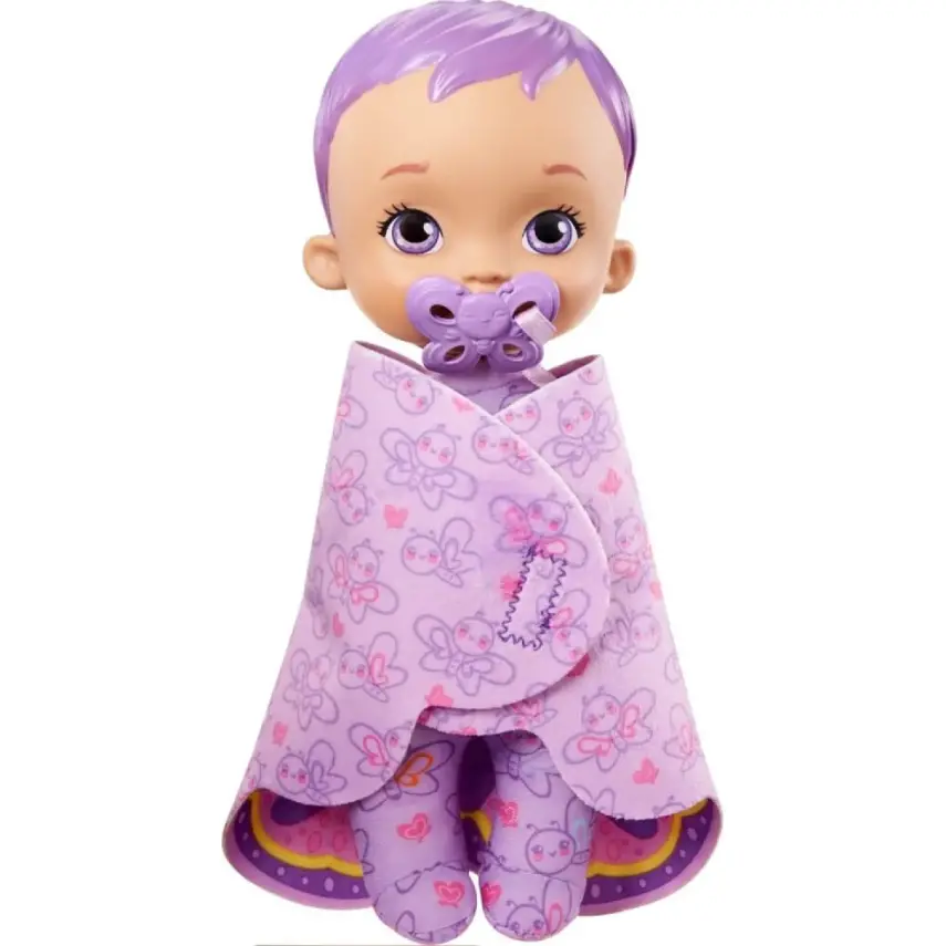 My Garden Baby İlk Kelebek Bebeğim Mor Saçlı Bebek - 4