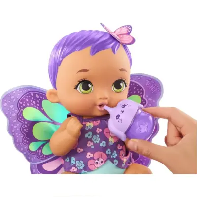 My Garden Baby Kelebek Bebeğimin Bakım Zamanı Mor Saçlı Bebek - 3