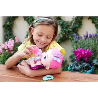 My Garden Baby Kelebek Bebeğimin Bakım Zamanı Pembe Saçlı Bebek - 4