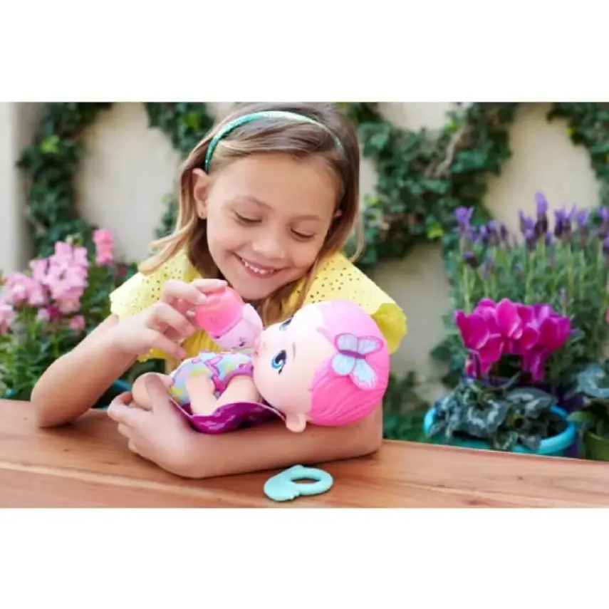 My Garden Baby Kelebek Bebeğimin Bakım Zamanı Pembe Saçlı Bebek - 4