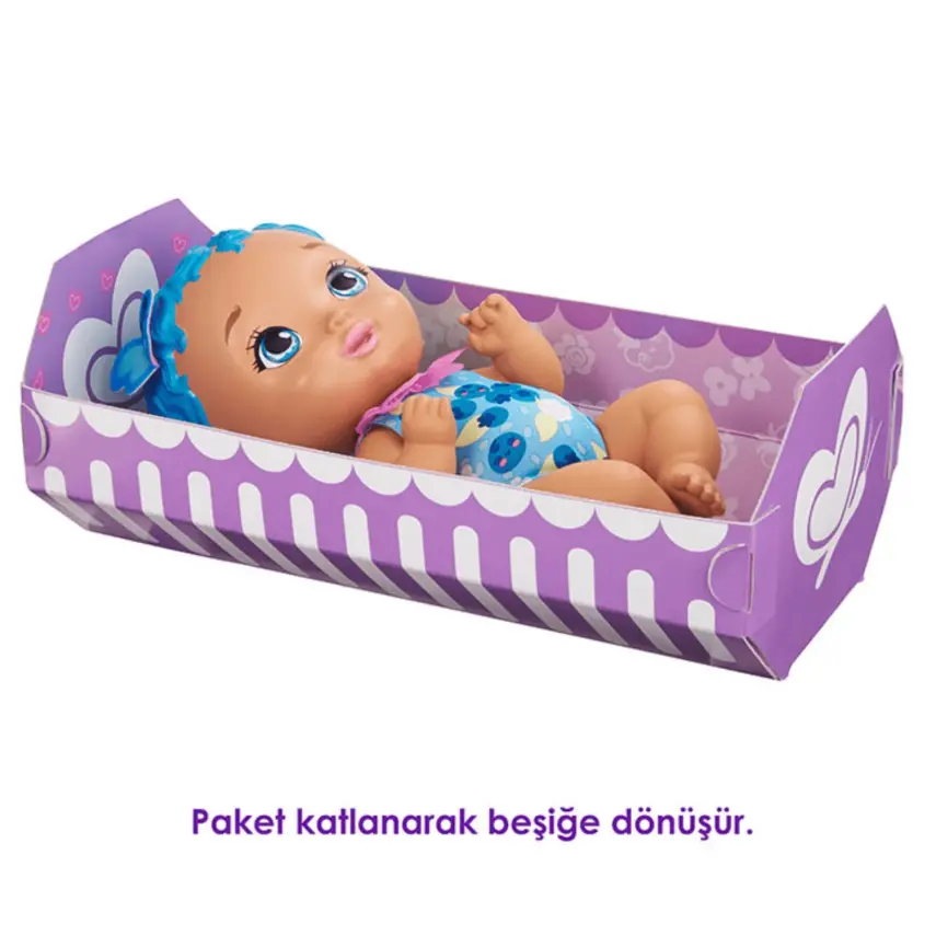 My Garden Baby Kelebek Bebeğimin Yemek Zamanı Mavi Saçlı Oyuncak Bebek - 8