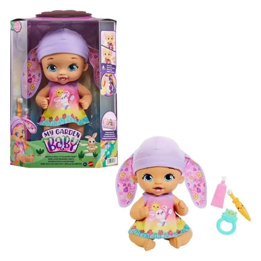 My Garden Baby Tavşan Bebeğimin Bakım Zamanı-Mor Bereli Bebek - 1
