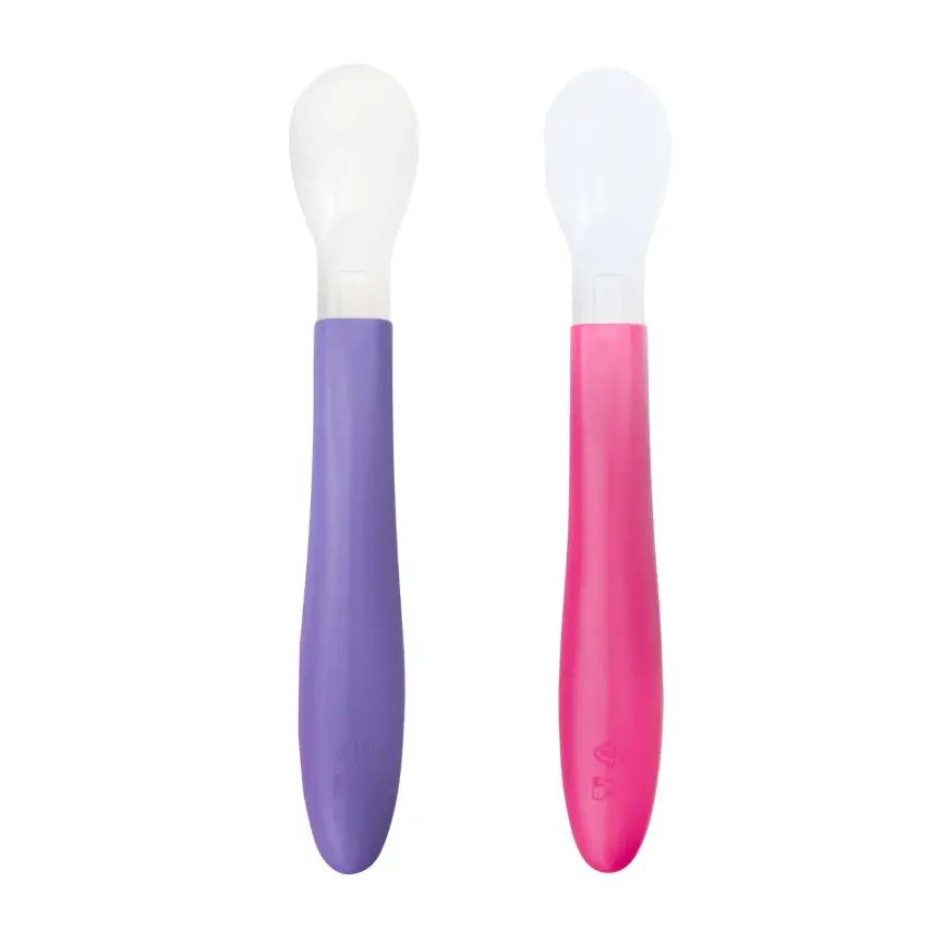 Mycey Silikon Uçlu Mama Kaşığı 2li Kız - 1