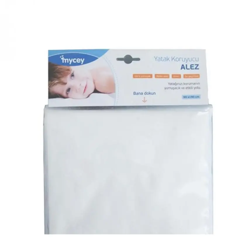 Mycey Yatak Koruyucu Su Geçirmez Kaydırmaz Alez Ultra Yumuşak 90X190 Cm Standart - 1