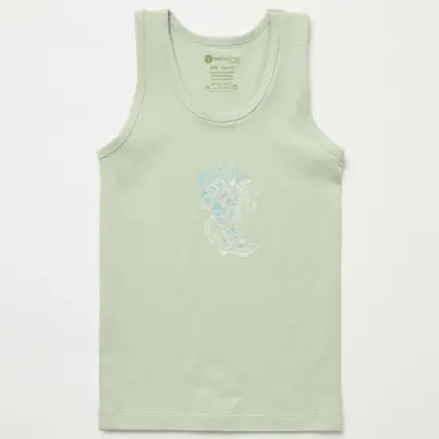 Natuline Organik Erkek Bebek Atleti Likralı Freestyle Robot 2li Çağla Yeşili - Lacivert - 15