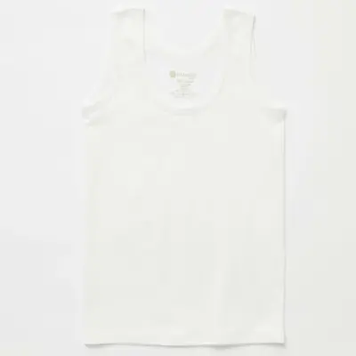 Natuline Organik Erkek Bebek Atleti Penye 2li Beyaz (1)