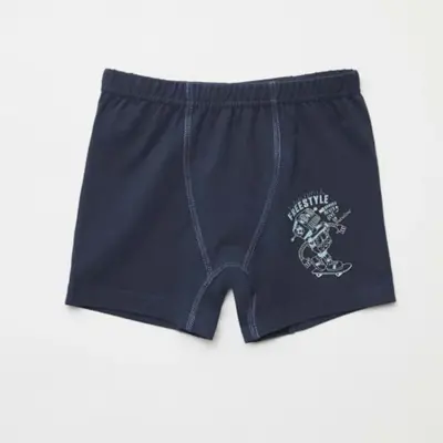 Natuline Organik Erkek Boxer Likralı Freestyle Robot 2li Çağla Yeşili - Lacivert - 4