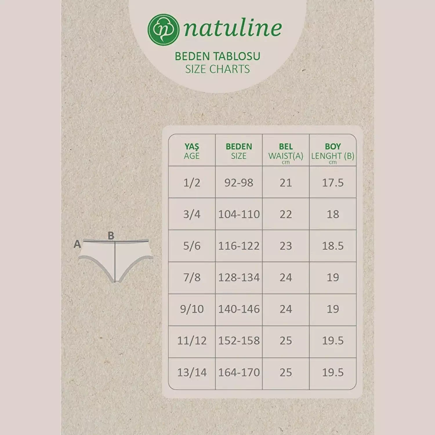 Natuline Organik Külot Kroşatalı Ribana 3lü Beyaz