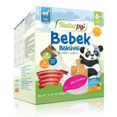 Naturpy Glutensiz Bebek Bisküvisi 250 gr (1)