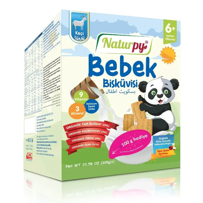 Naturpy Glutensiz Bebek Bisküvisi 250 gr - 1