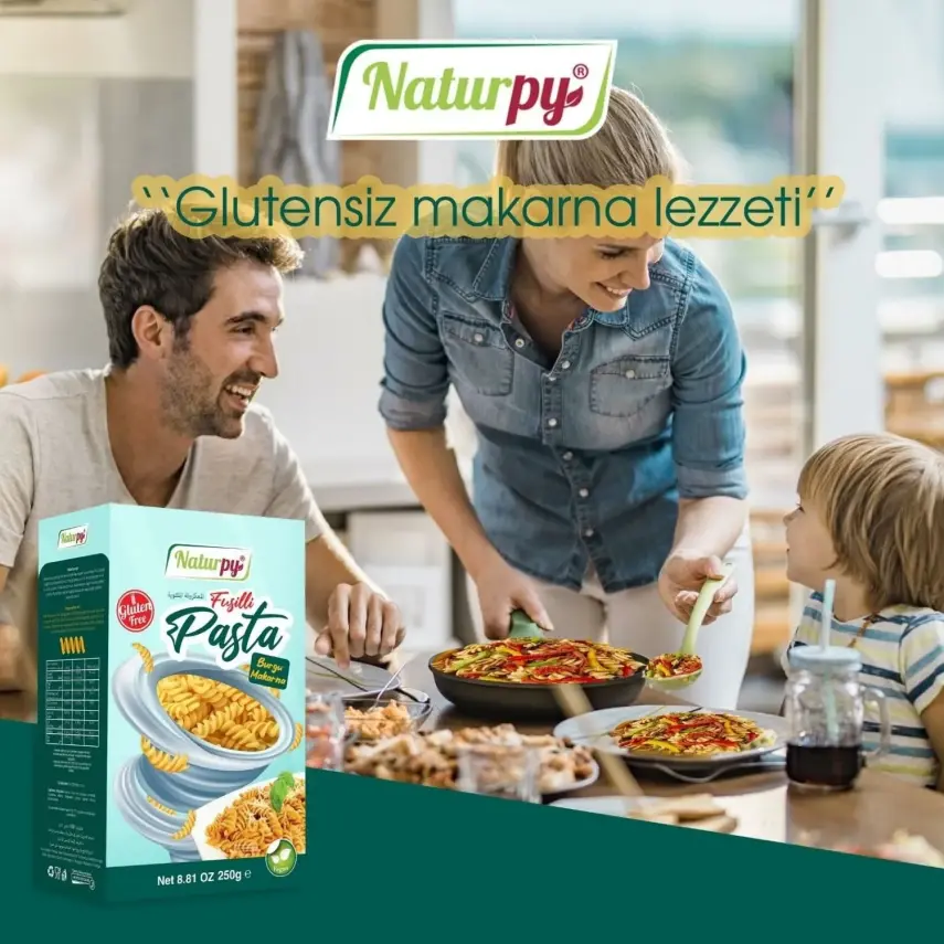 Naturpy Glutensiz Fusilli Burgu Makarna 250 gr - 3