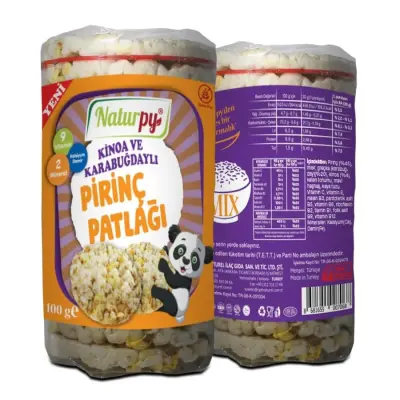 Naturpy Glutensiz Kinoa ve Karabuğdaylı Pirinç Patlağı 100 gr - 3