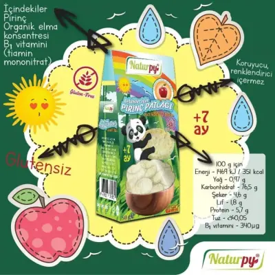 Naturpy Glutensiz Pirinç Patlağı +7 Ay 50 gr (1)