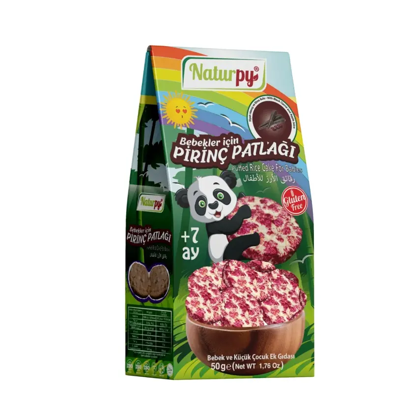 Naturpy Glutensiz Pirinç Patlağı Havuçlu +7 Ay 50 gr - 1