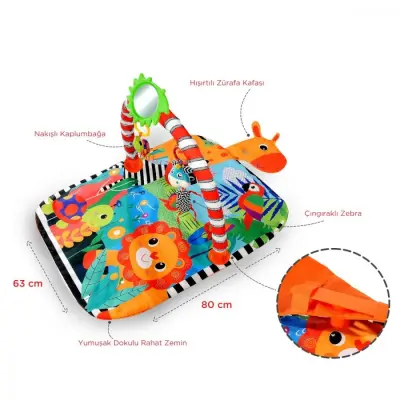Neşeli Zürafa Aktivite ve Oyun Halısı (1)