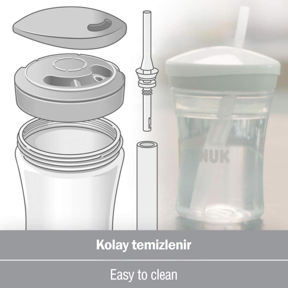 Nuk Action Evo Cup Beyaz 230 ml