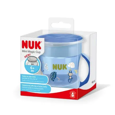 Nuk Evolution Mini Magic Cup Alıştırma Bardağı 160 ml Mavi (1)