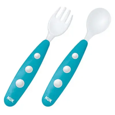 Nuk Mini Çatal Kaşık Seti Mavi 