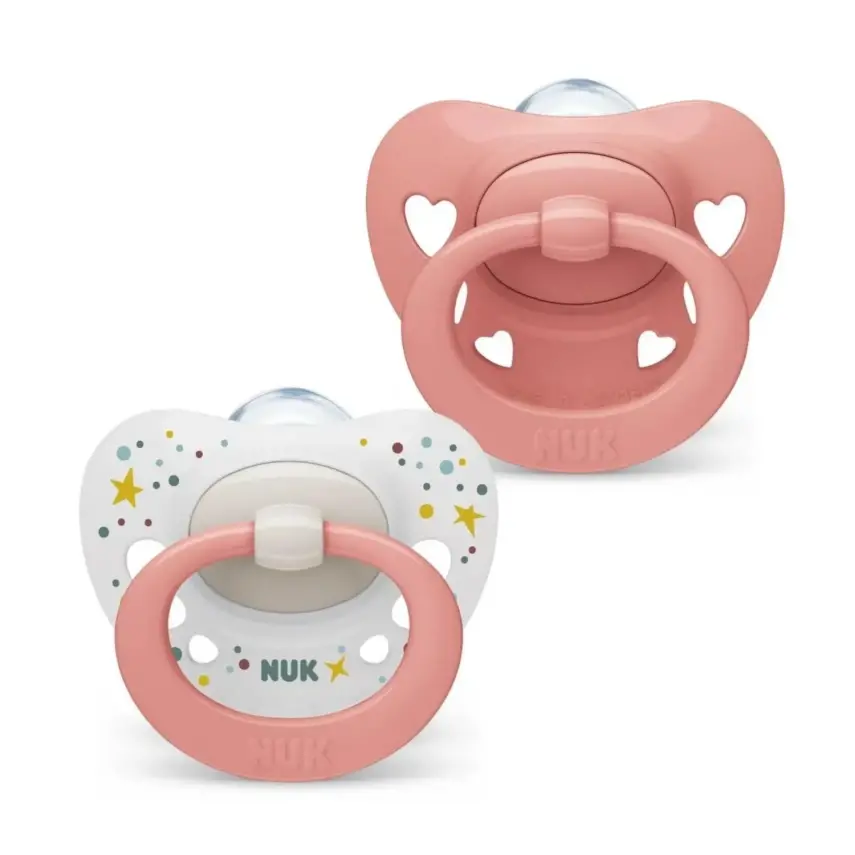 Nuk Signature Saklama Kutulu Silikon Emzik 2li 0-6 Ay Kız - 1