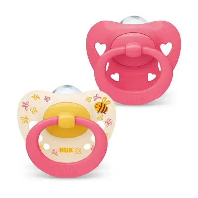 Nuk Signature Saklama Kutulu Silikon Emzik 2li 6-18 Ay Kız