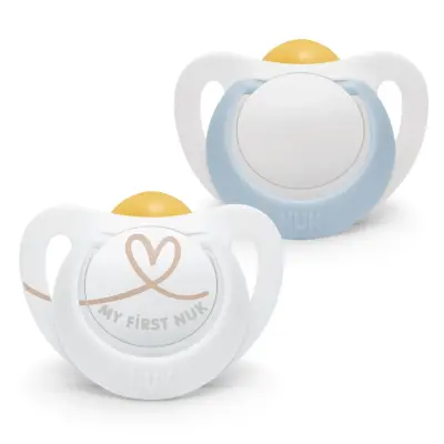 Nuk Star Kauçuk Emzik 2li 0-6 Ay Erkek 