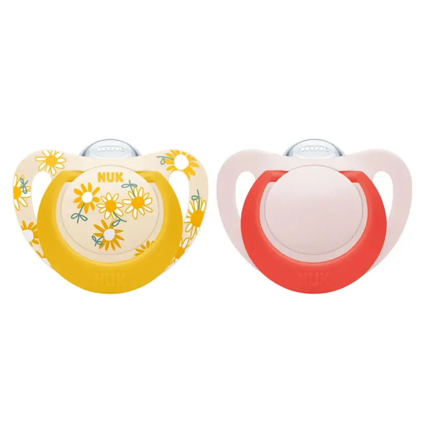 Nuk Star Silikon Emzik 2li 6-18 Ay Kız - 5