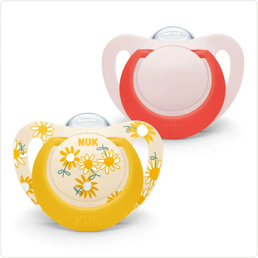 Nuk Star Silikon Emzik 2li 6-18 Ay Kız - 1