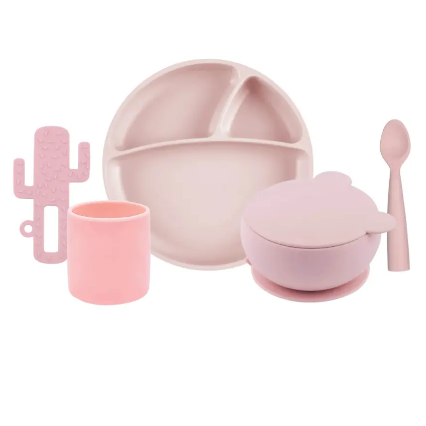 OiOi Mega 5li Beslenme Seti Pinky Pink - 1