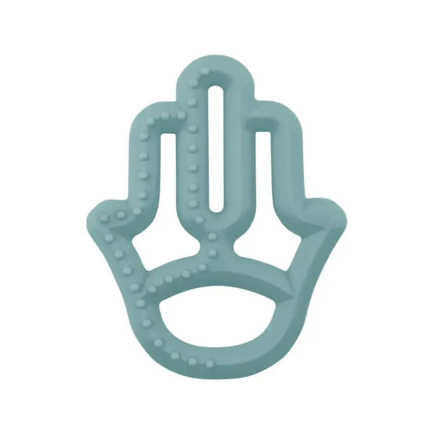 OiOi Annenin Eli Diş Kaşıyıcı 3+ Ay Aqua Green - 1