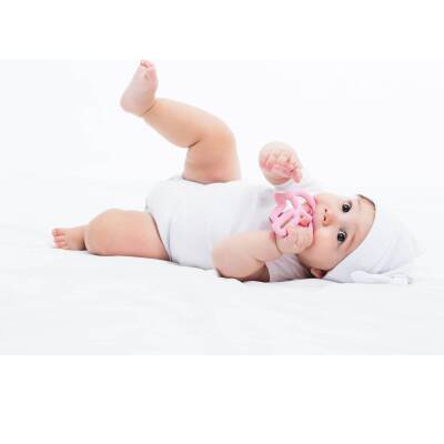 OiOi Annenin Eli Diş Kaşıyıcı 3+ Ay Powder Grey (1)