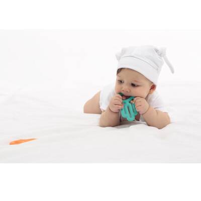 OiOi Annenin Eli Diş Kaşıyıcı 3+ Ay Powder Grey - 3