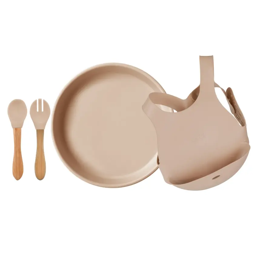 OiOi Beslenme Seti Bubble Beige - 1