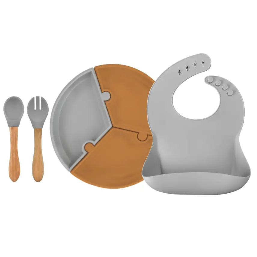 OiOi Beslenme Seti River Powder Grey - 1