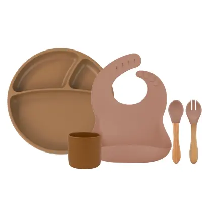 OiOi Beslenme Seti Woody Brown 