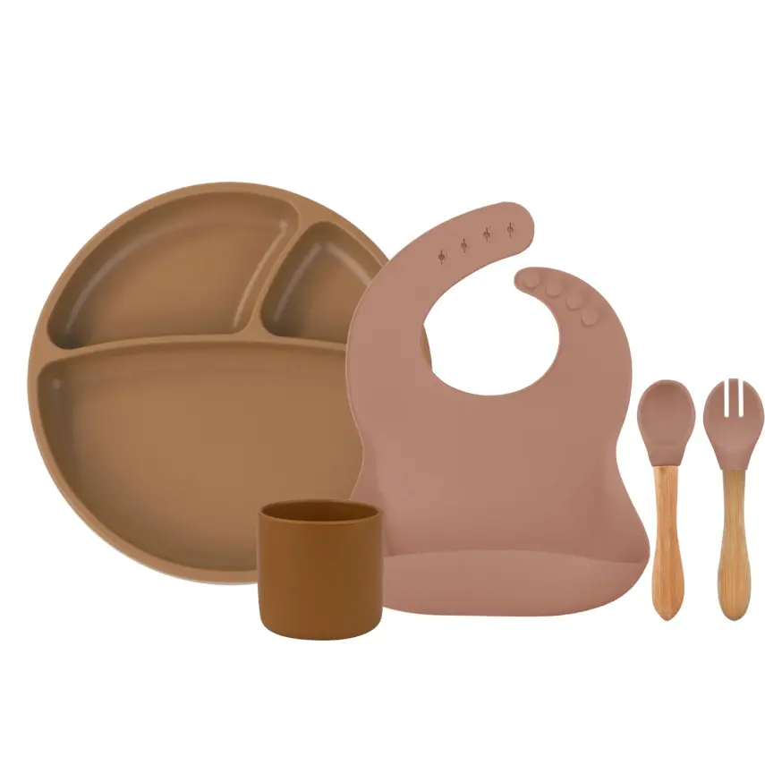 OiOi Beslenme Seti Woody Brown - 1