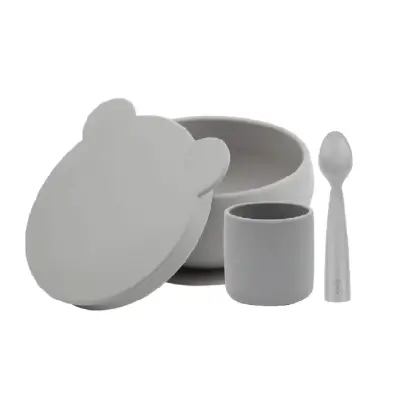 OiOi Blw Beslenme Seti Kaseli Powder Grey