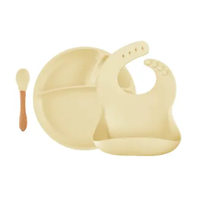 OiOi Blw Beslenme Seti Tabaklı Mellow Yellow - 1