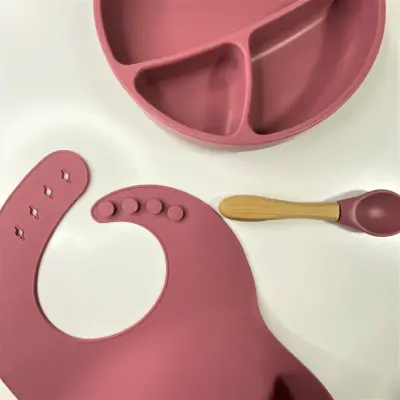 OiOi Blw Beslenme Seti Tabaklı Velvet Rose - 4
