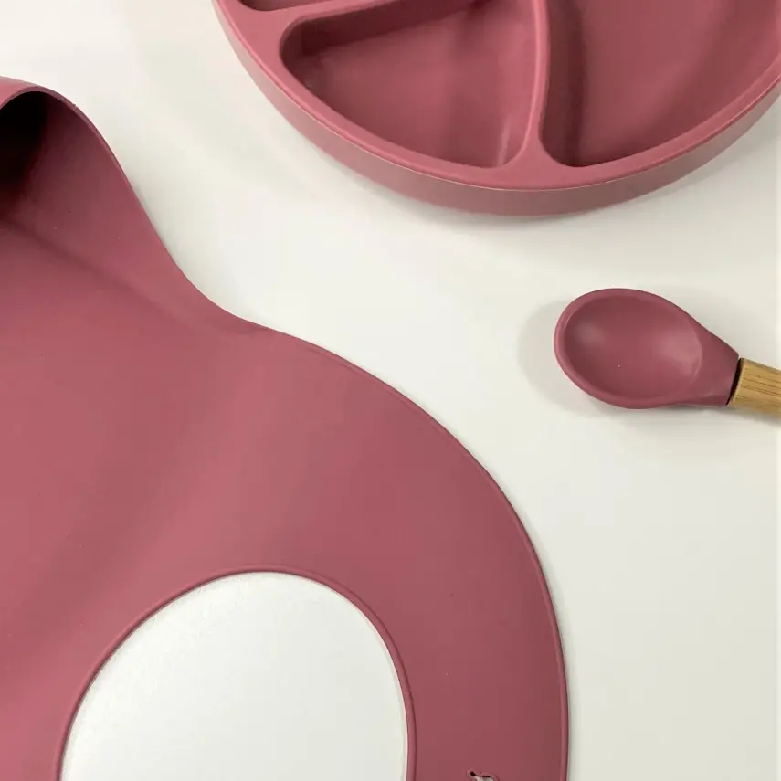 OiOi Blw Beslenme Seti Tabaklı Velvet Rose - 3