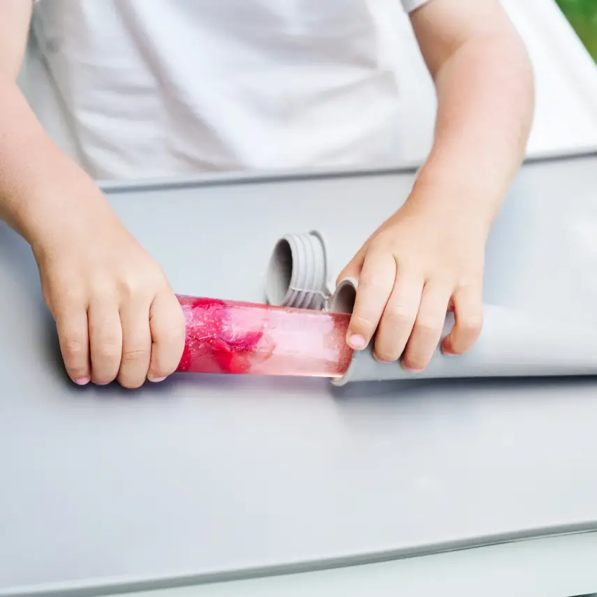 OiOi Buz Buz Silikon Dondurma Kabı 2li 6+ Ay River Green - Powder Grey - 2