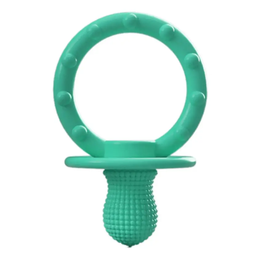 Oioi Gummy Silikon Diş Kaşıyıcı 3+ Ay Aqua Green - 1