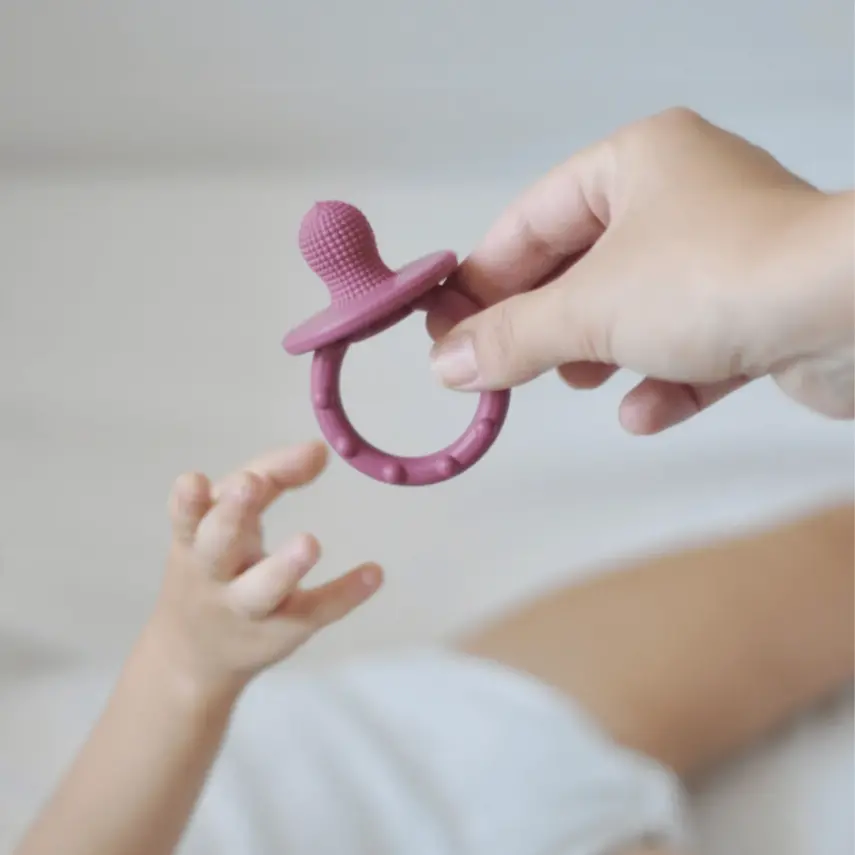 Oioi Gummy Silikon Diş Kaşıyıcı 3+ Ay Mineral Blue - 7