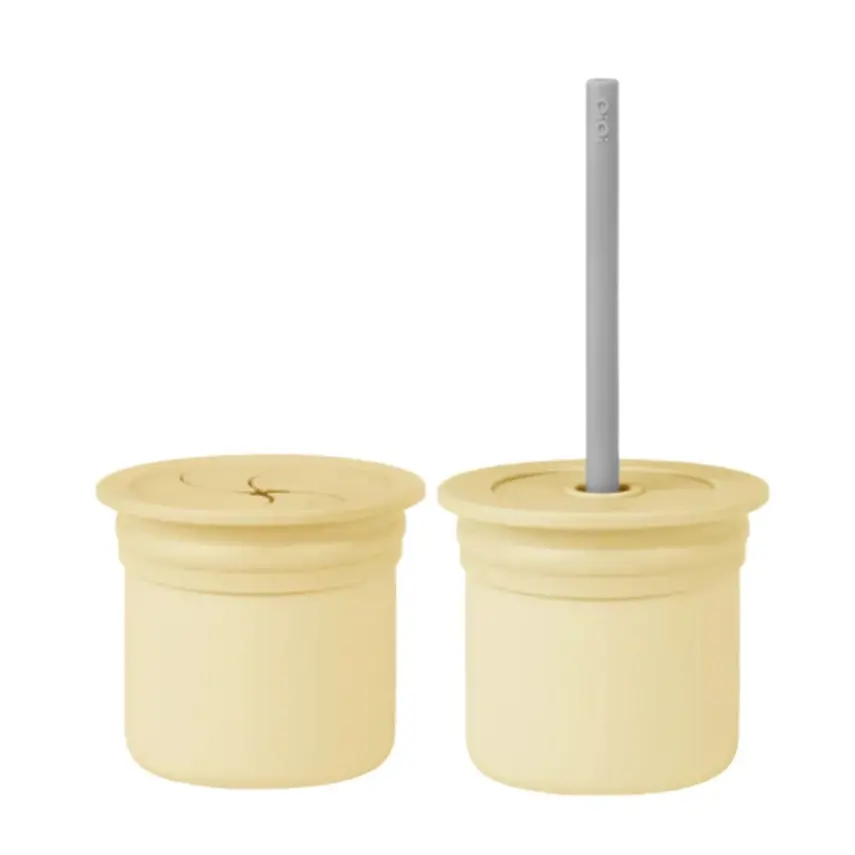 OiOi Ham+Hüp Atıştırma Seti 4lü Mellow Yellow - Powder Grey - 3