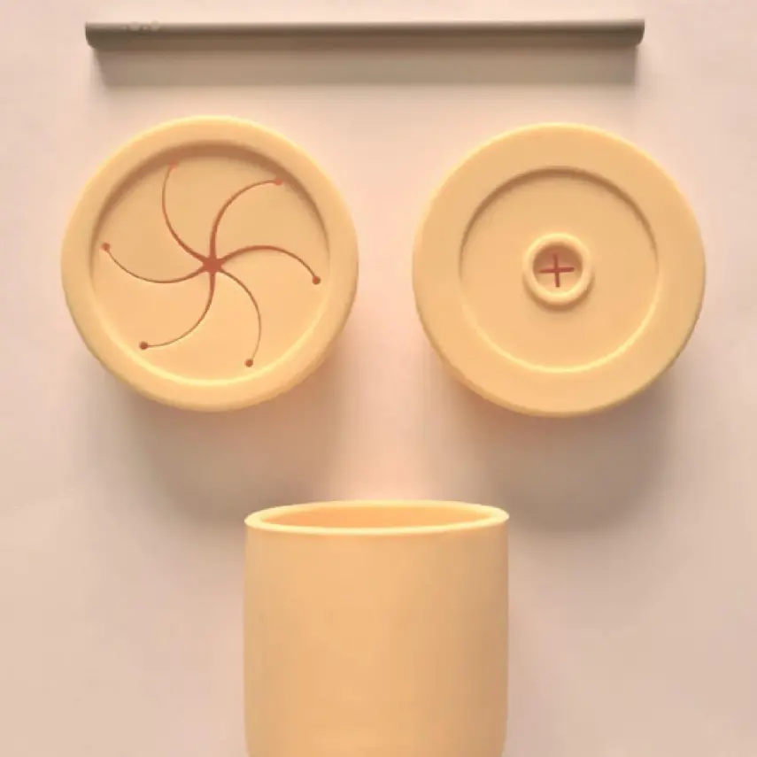 OiOi Ham+Hüp Atıştırma Seti 4lü Mellow Yellow - Powder Grey - 9