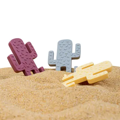 OiOi Kaktüs Diş Kaşıyıcı 3+ Ay Aqua Green - 3