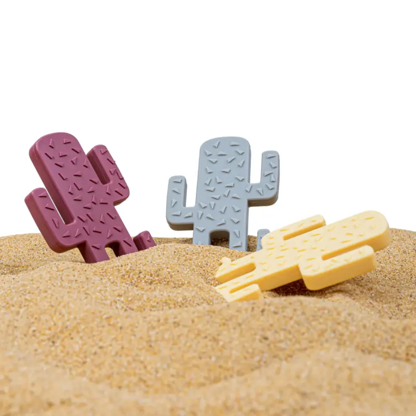 OiOi Kaktüs Diş Kaşıyıcı 3+ Ay Aqua Green - 3