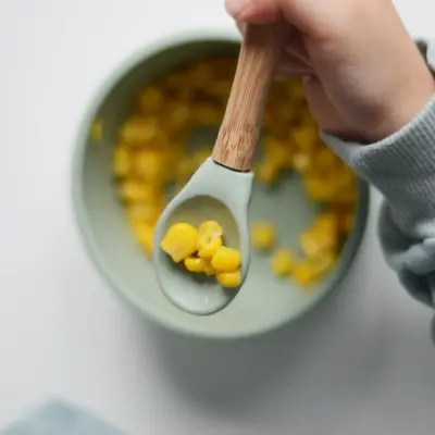 OiOi Mama Kaşığı 2li Powder Grey - Velvet Rose - 11