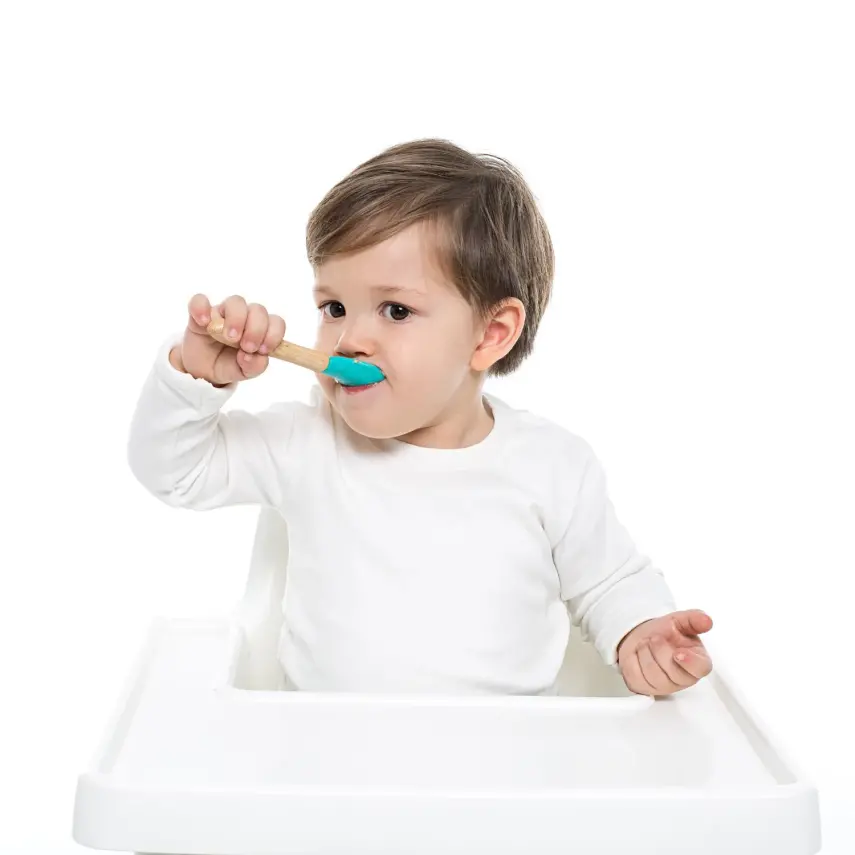 OiOi Mama Kaşığı 2li Powder Grey - Velvet Rose - 9